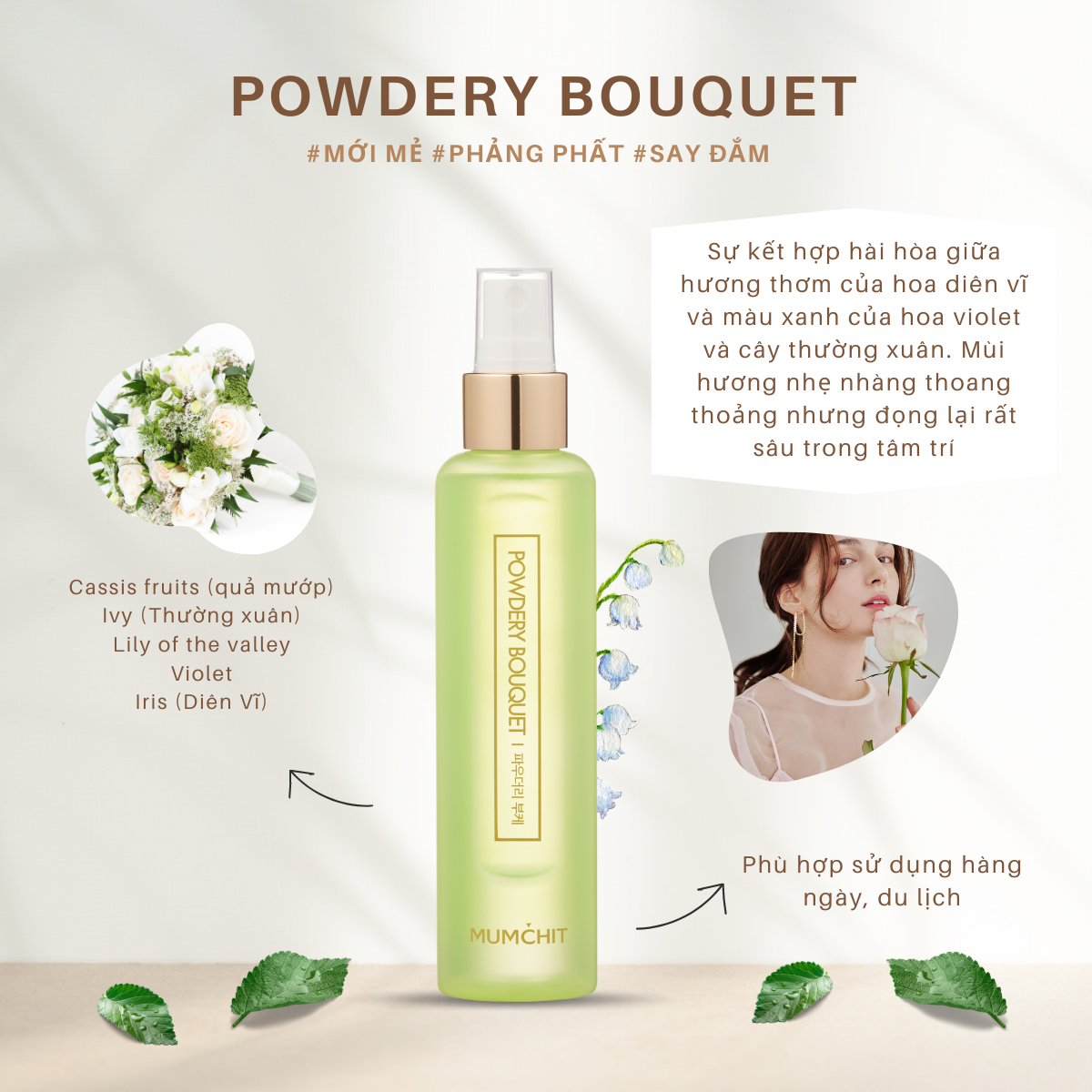 Xịt thơm tóc và cơ thể - Powdery Bouquet