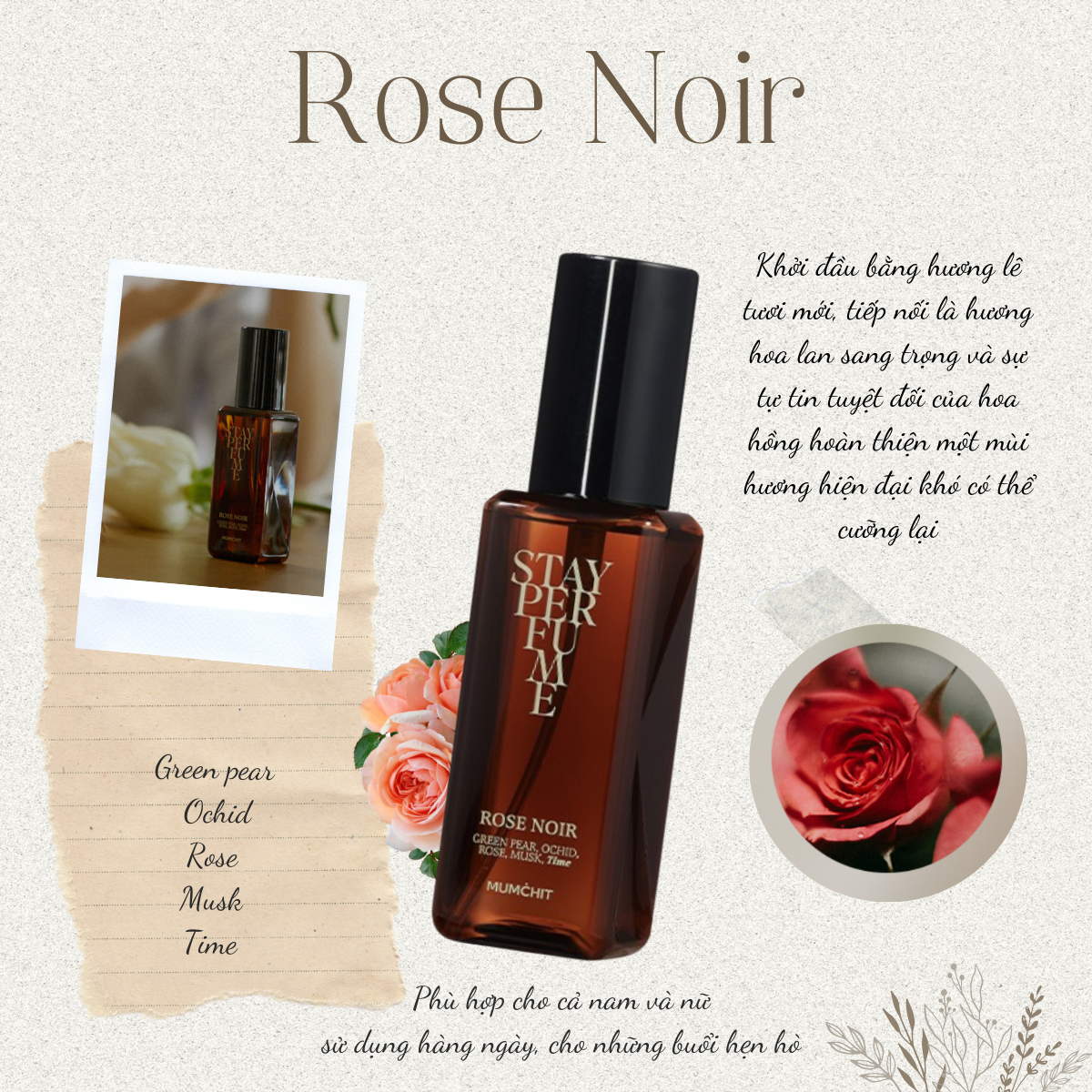 Nước Hoa Mumchit - Rose Noir