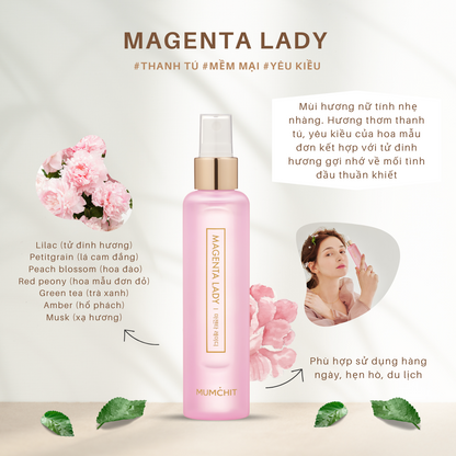 Xịt thơm tóc và cơ thể - Magenta Lady